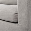 Pemberly Row Contemporary Flint Gray Slipcover Upholstered Arm Chair