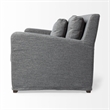 Pemberly Row Contemporary Gray Slipcover Upholstered Arm Chair