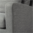 Pemberly Row Contemporary Gray Slipcover Upholstered Arm Chair