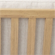 Pemberly Row Cream Fabric with Light Brown Wood Accent Chair
