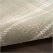 Pemberly Row Modern / Contemporary 3'x5' Olive Fabric Area Rug