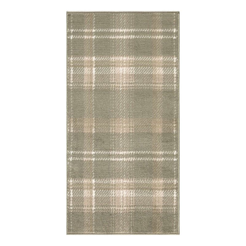 Pemberly Row Modern / Contemporary 3'x5' Olive Fabric Area Rug