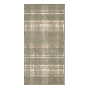 Pemberly Row Modern / Contemporary 3'x5' Olive Fabric Area Rug