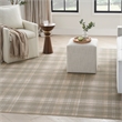 Pemberly Row Modern / Contemporary 4'x6' Olive Fabric Area Rug