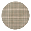 Pemberly Row Modern / Contemporary 8' Round Olive Fabric Area Rug
