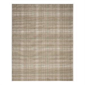 Pemberly Row Modern / Contemporary 4'x6' Taupe Fabric Area Rug