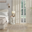 Pemberly Row Modern / Contemporary 4' Round Taupe Fabric Area Rug