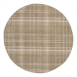Pemberly Row Modern / Contemporary 4' Round Taupe Fabric Area Rug