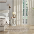Pemberly Row Modern / Contemporary 5' Round Taupe Fabric Area Rug