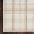 Pemberly Row Modern / Contemporary 4'x6' Ivory Beige Fabric Area Rug