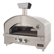 Pemberly Row Outdoor Portable Propane Gas Pizza Oven in Stainless Steel