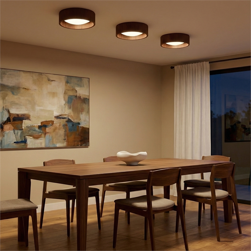 Pemberly Row Glass Diffuser Brass Walnut Dimmable 14
