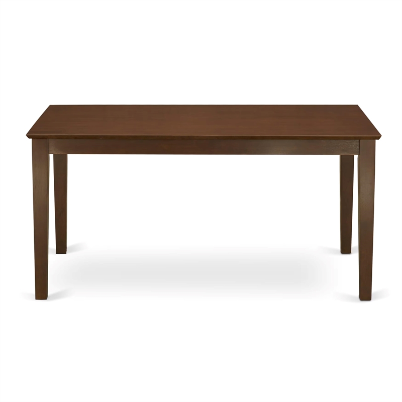 Pemberly Row Rectangular Solid Wood Dining Table in Mahogany