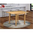 Pemberly Row Traditional Rectangular Wood Dining Table in Oak