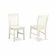 Pemberly Row Traditional 7-piece Wood Kitchen Table Set in Linen White