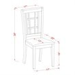 Pemberly Row 5-piece Kitchen Table and Chair Set in Black/Cherry