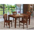 Pemberly Row 5-piece Wood Table and Dining Chairs in Mahogany