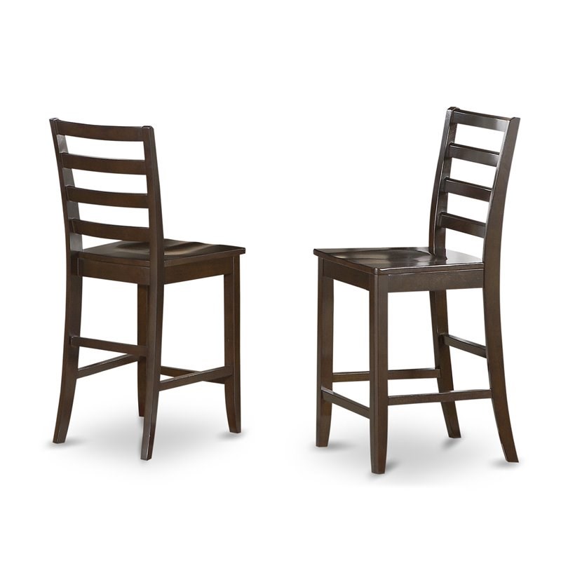 Pemberly Row Traditional 5-piece Wood Dining Set in Cappuccino