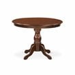 Pemberly Row Traditional 5-piece Wood Dining Set in Mahogany/Doeskin