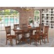 Pemberly Row Traditional 7-piece Wood Dining Room Set in Espresso
