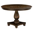 Pemberly Row Traditional Wood Dining Table in Distressed Jacobean Brown