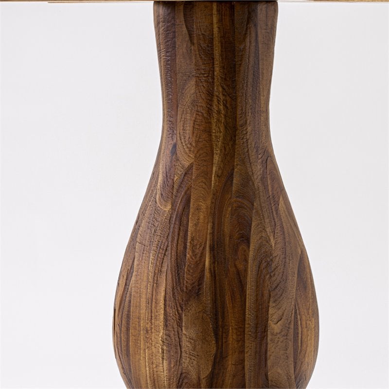 Pemberly Row Wood Dining Table in Sandblasting Antique Walnut