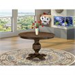 Pemberly Row Wooden Dining Table in Distressed Jacobean Brown