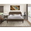 Pemberly Row 2 Pieces Wood King Bedroom Set in Brown/Jacobean