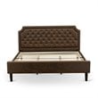 Pemberly Row 2-Piece Wood King Bedroom Set in Brown & Jacobean