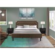 Pemberly Row Traditional 3-Piece Wood King Bedroom Set in Brown & Black