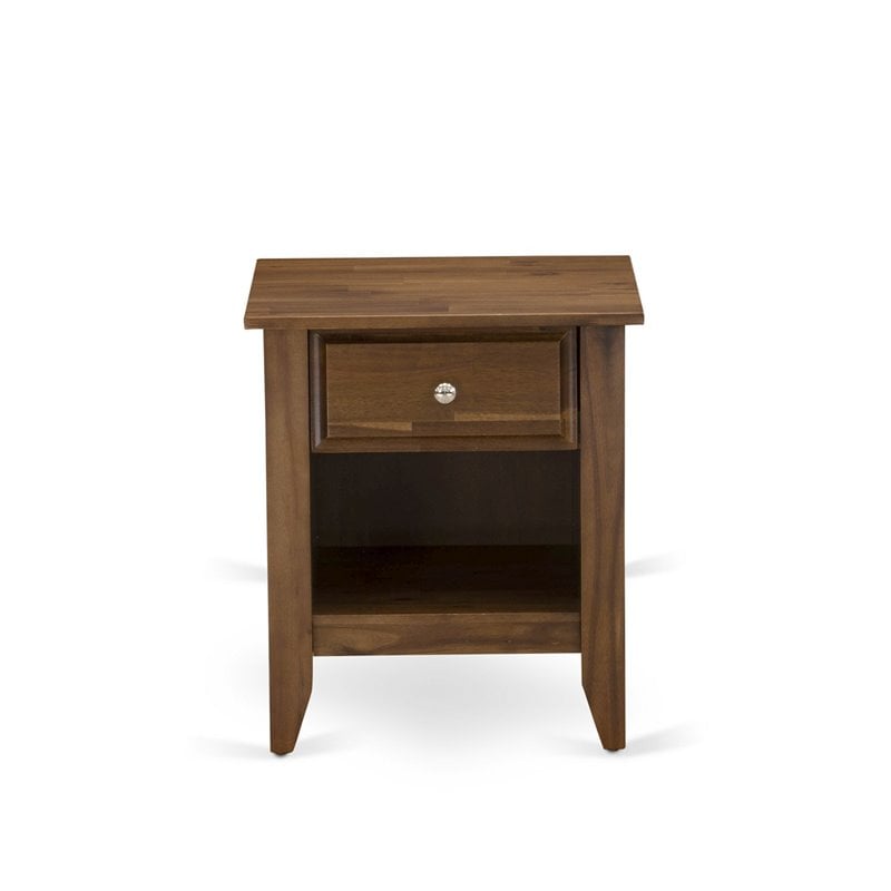 Pemberly Row 3-Piece Wood King Bedroom Set in Brown & Walnut