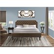 Pemberly Row 2-Piece Wood King Bedroom Set in Brown/Mahogany
