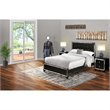 Pemberly Row 3-Piece Traditional Wood Queen Bedroom Set in Black