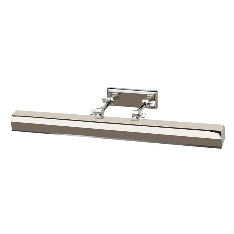 Pemberly Row 1-Light Large Metal Wall Sconce in Polished Nickel