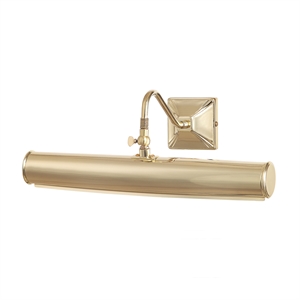 Pemberly Row 1-Light Large Traditional Metal Wall Sconce in Polished Brass