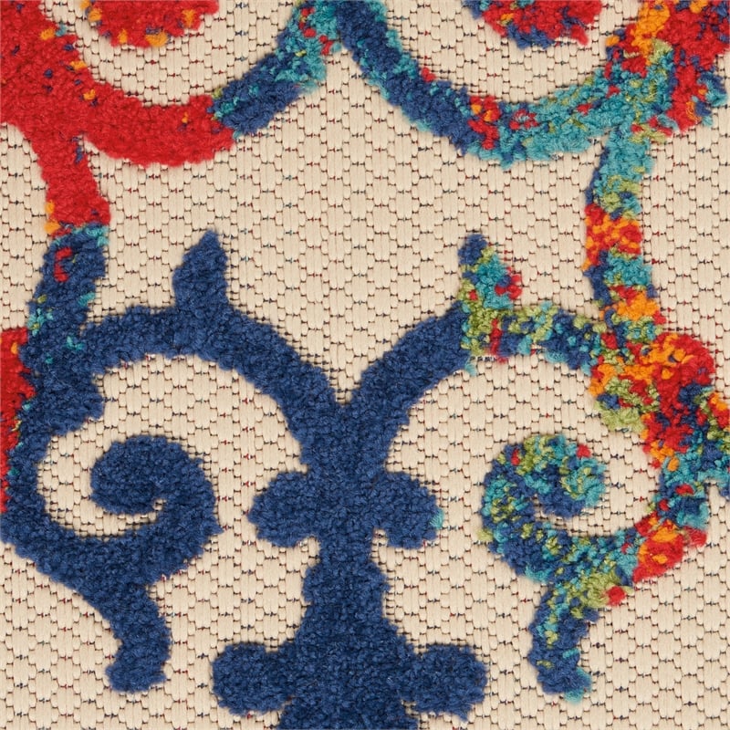 Pemberly Row 3'x5' Multicolor Indoor/Outdoor Polypropylene Rug