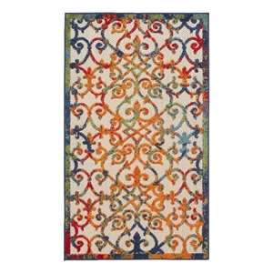 Pemberly Row 3'x5' Multicolor Indoor/Outdoor Polypropylene Rug