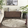 Pemberly Row 4' Round Natural Indoor/Outdoor Polypropylene Rug