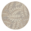 Pemberly Row 4' Round Natural Indoor/Outdoor Polypropylene Rug
