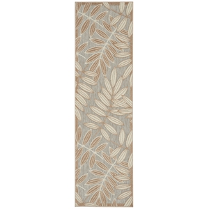Pemberly Row Contemporary 2'3&quotx8' Natural Indoor/Outdoor Rug