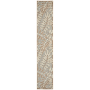 Pemberly Row Contemporary 2'3&quotx12' Natural Indoor/Outdoor Rug