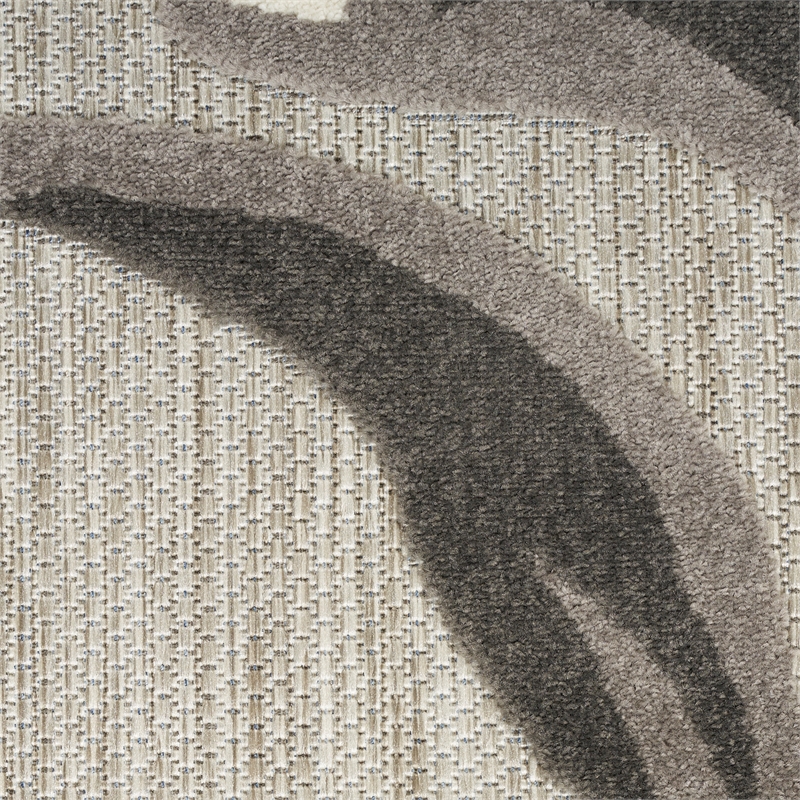 Pemberly Row Modern / Contemporary 5' Round Beige Fabric Area Rug