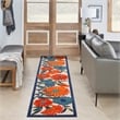 Pemberly Row 12' Runner Multicolor Fabric Contemporary Area Rug