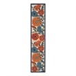 Pemberly Row 12' Runner Multicolor Fabric Contemporary Area Rug