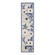 Pemberly Row 8' Runner Blue Gray Fabric Contemporary Area Rug