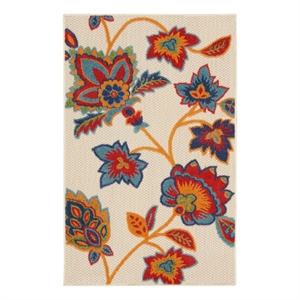 Pemberly Row 2'8&quotx4' Multicolor Contemporary Indoor/Outdoor Rug