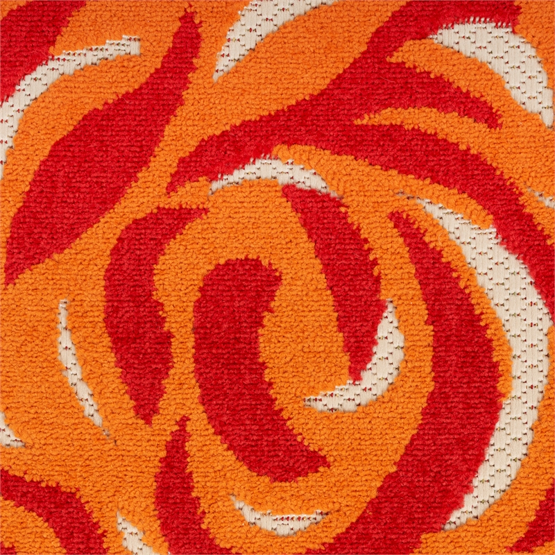 Pemberly Row Modern / Contemporary 3'x4' Multicolor Fabric Area Rug