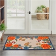 Pemberly Row Modern / Contemporary 3'x4' Multicolor Fabric Area Rug
