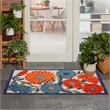 Pemberly Row Modern / Contemporary 3'x4' Multicolor Fabric Area Rug