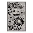Pemberly Row Modern / Contemporary 3'x4' Black White Fabric Area Rug